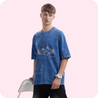240 GSM Acid Wash Oversized T-Shirts