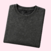 Black 250 gsm Lava Dye Acid Wash Oversized