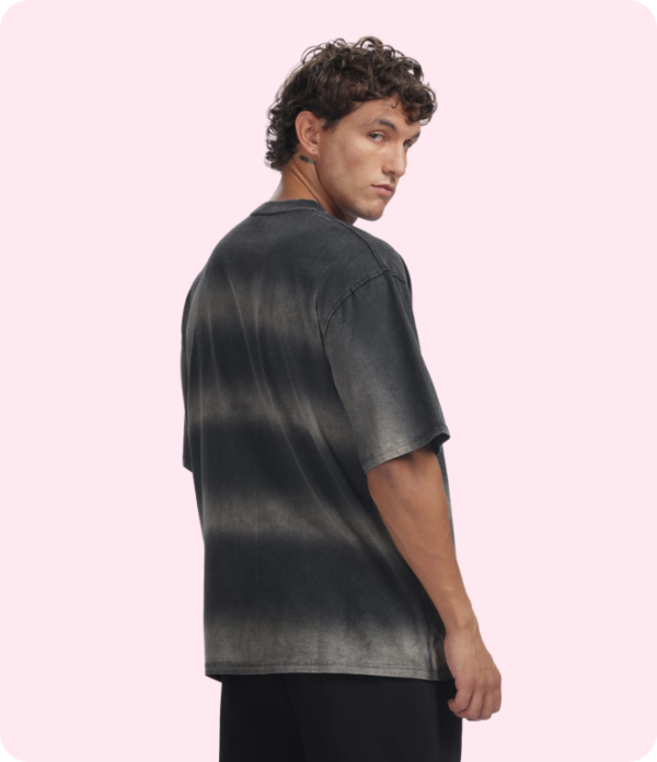 240 gsm acidwash Lava Sprayed  oversized tshirt